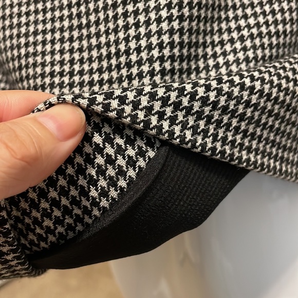 Pink Tartan herringbone pencil dress size 4 wool never worn - Picture 7 of 14